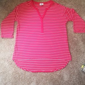 3/4 sleeve high low tunic